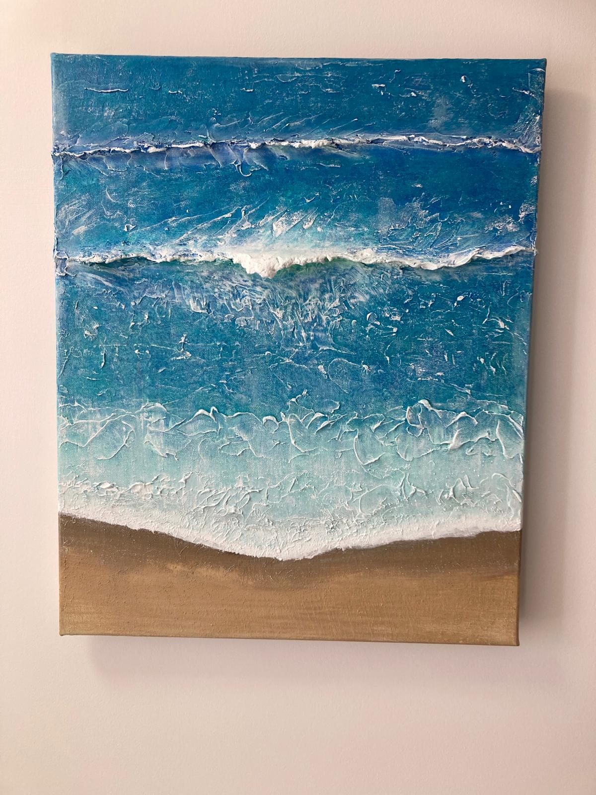 Untitled Coastal Piece 1, original artwork by Derek Slavin