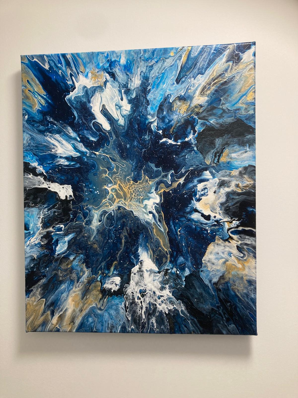 Untitled Coastal Piece 3, original artwork by Derek Slavin