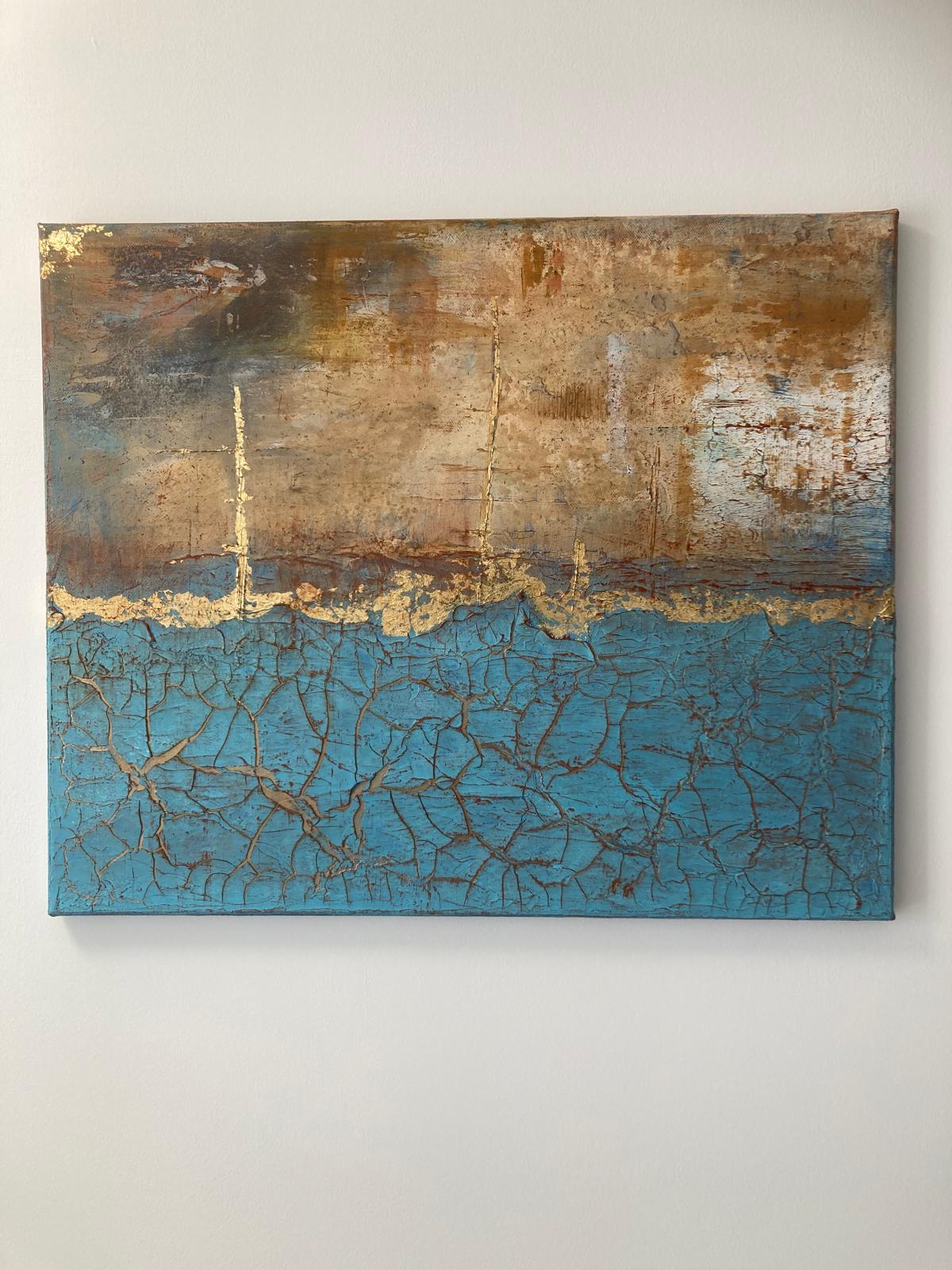 Untitled Coastal Piece 5, original artwork by Derek Slavin