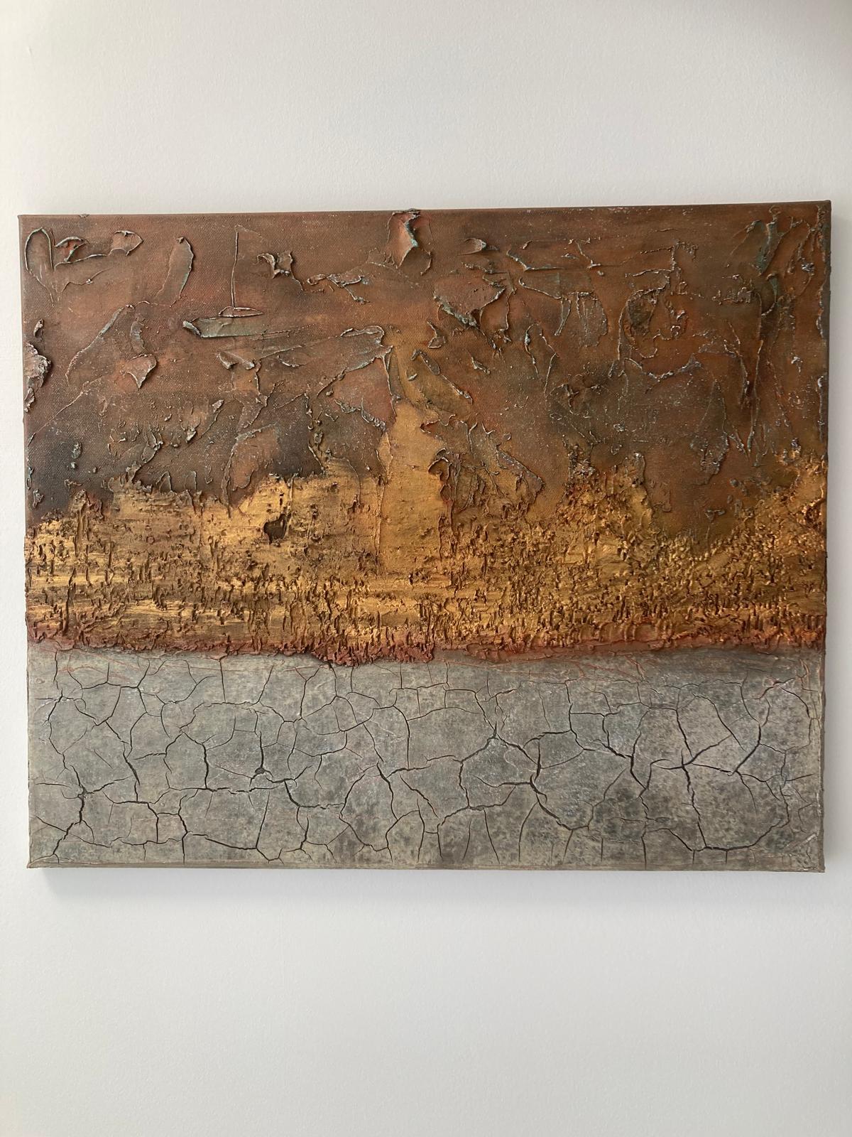 Untitled Coastal Piece 10, original artwork by Derek Slavin
