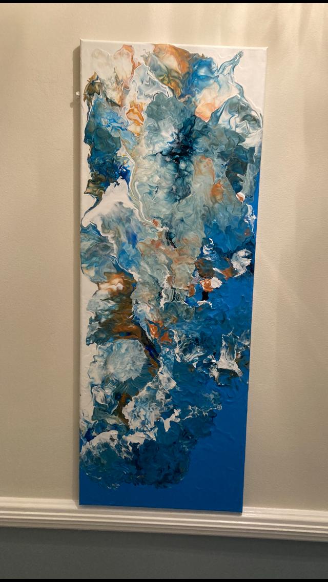 Untitled Coastal Piece 13, original artwork by Derek Slavin