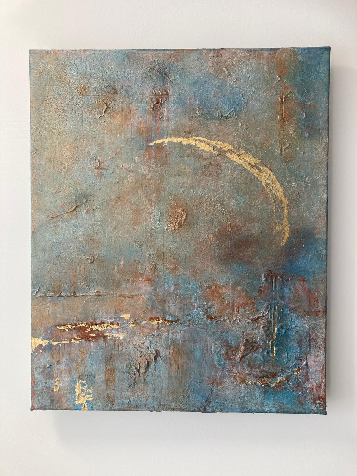 Untitled Coastal Piece 14, original artwork by Derek Slavin