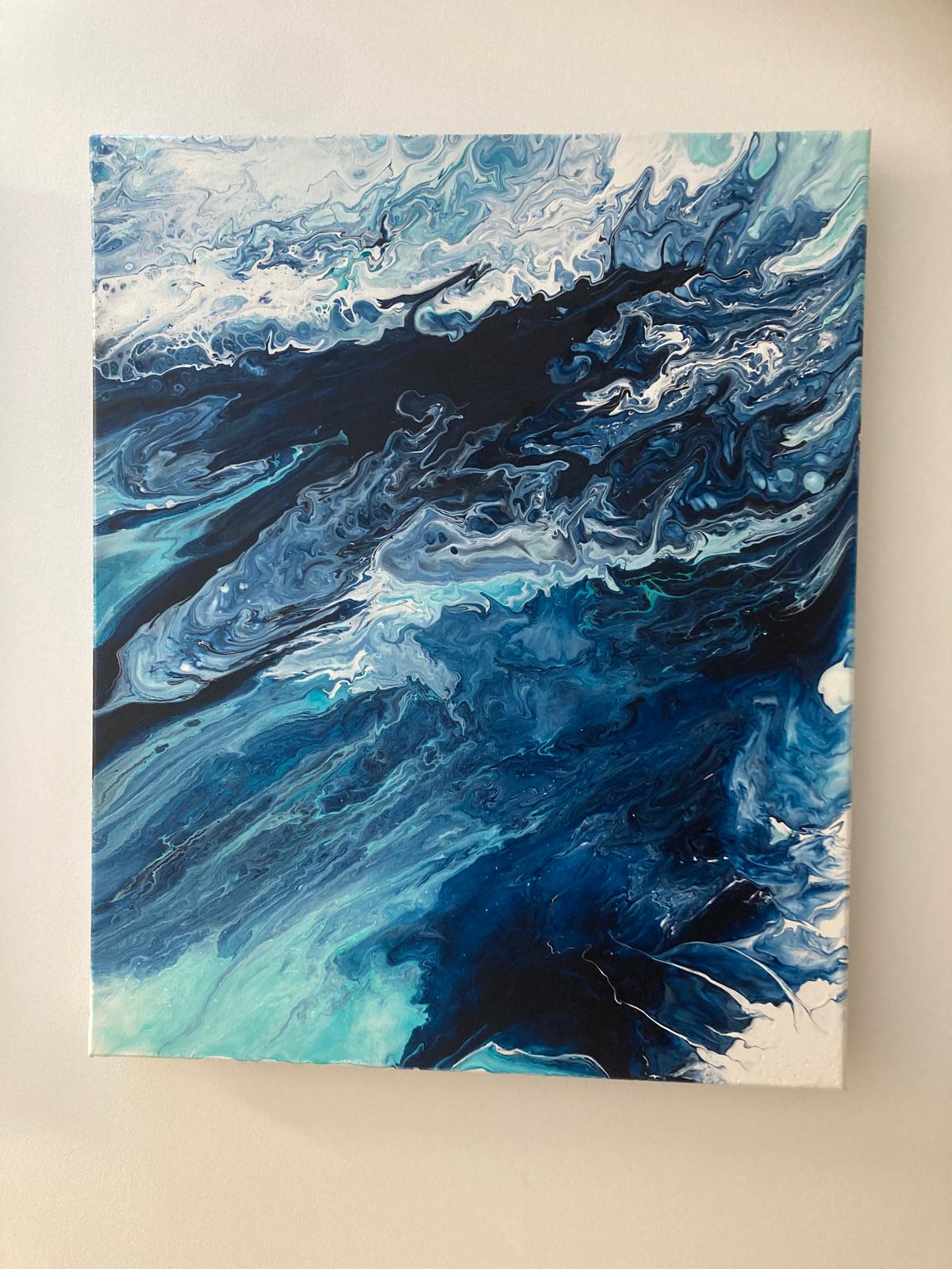 Untitled Coastal Piece 15, original artwork by Derek Slavin